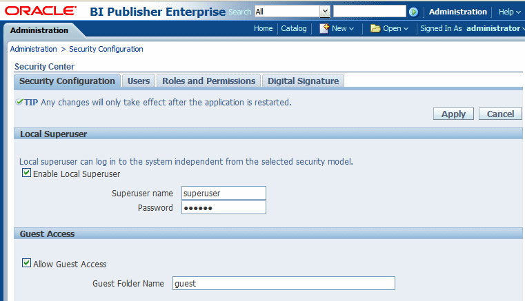 Enabling gues access